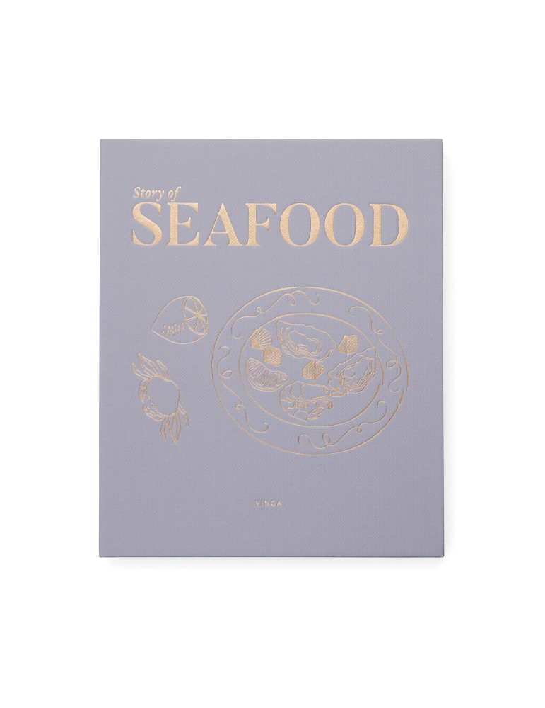 Coffret Vinga Histoire des fruits de mer en forme de livre personnalisable