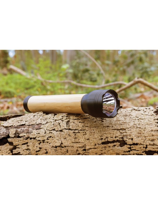 Lampe Lucid 5 W bambou et ABS RCS personnalisable