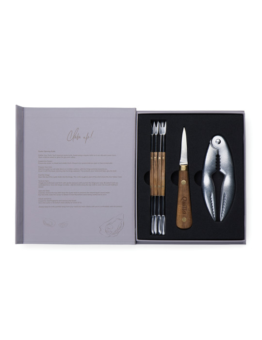 Coffret Vinga Histoire des fruits de mer en forme de livre personnalisable