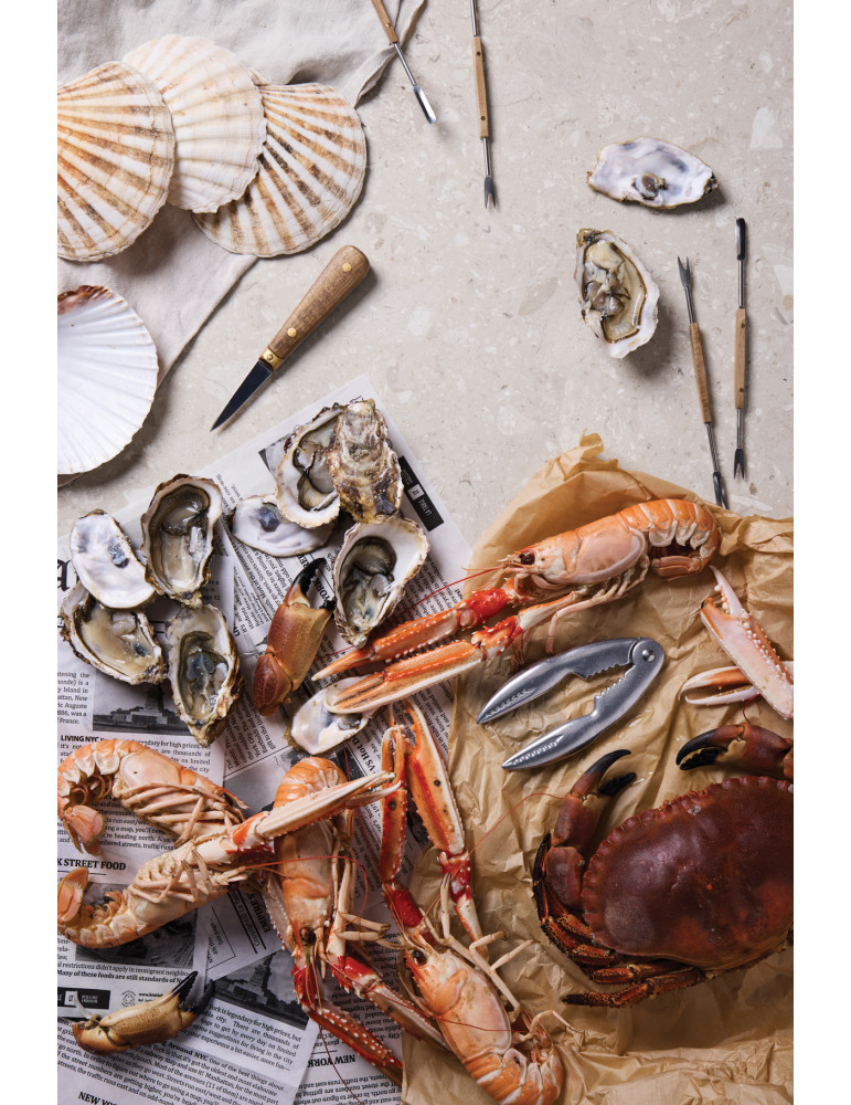Coffret Vinga Histoire des fruits de mer en forme de livre personnalisable