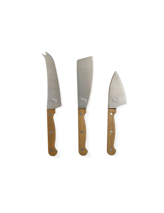 Coffret Vinga Histoire du fromage trois couteaux personnalisable