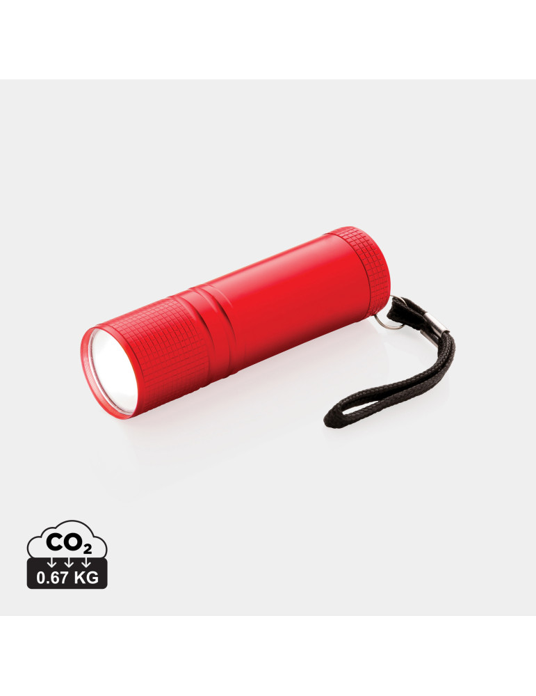 Lampe torche COB de poche en aluminium personnalisable