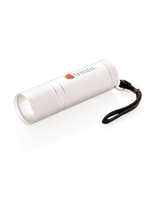Lampe torche COB de poche en aluminium personnalisable