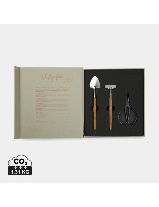 Coffret jardin intérieur Vinga Histoire du jardin publicitaire