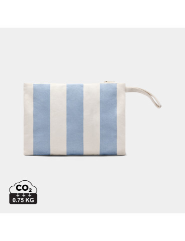 Pochette zippée Vinga Lagoa toile recyclée GRS personnalisable