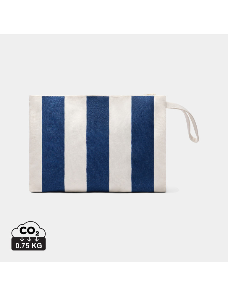 Pochette zippée Vinga Lagoa toile recyclée GRS personnalisable