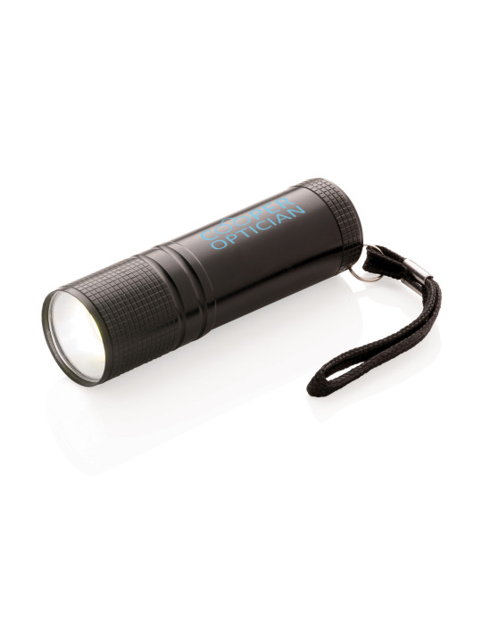 Lampe torche COB de poche en aluminium personnalisable