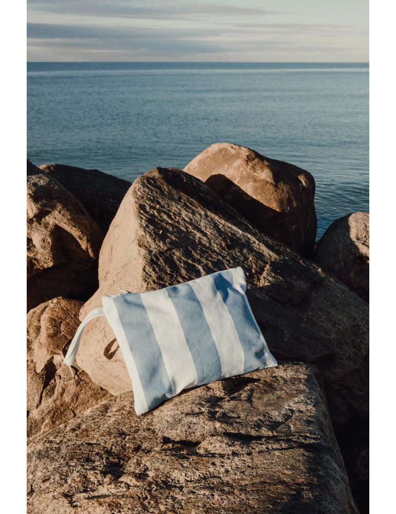 Pochette zippée Vinga Lagoa toile recyclée GRS personnalisable