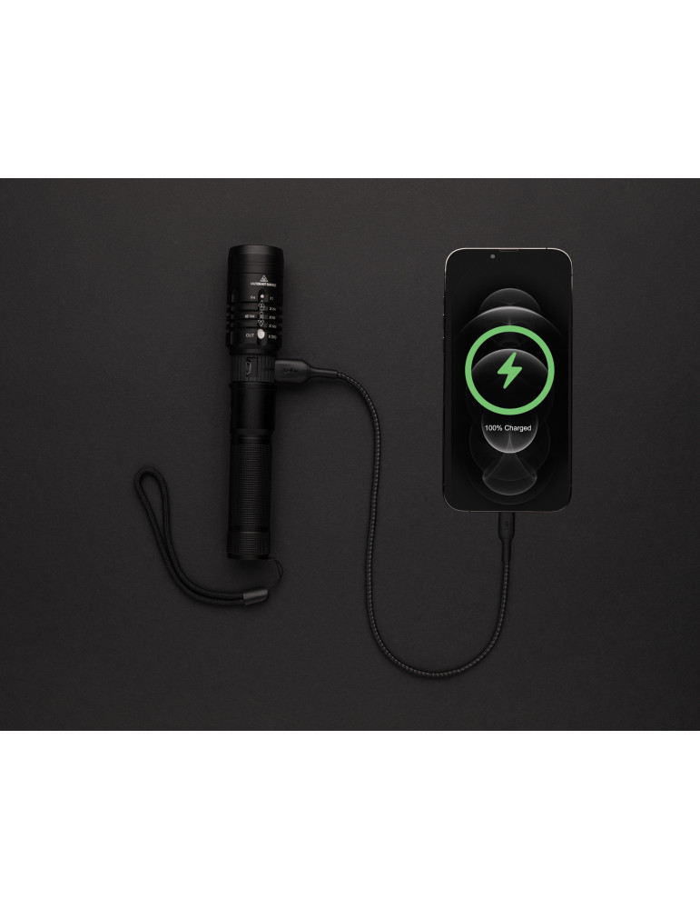 Torche GearX rechargeable USB 1 000 lm personnalisable