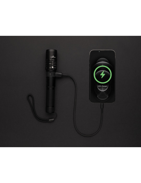 Torche GearX rechargeable USB 1 000 lm personnalisable