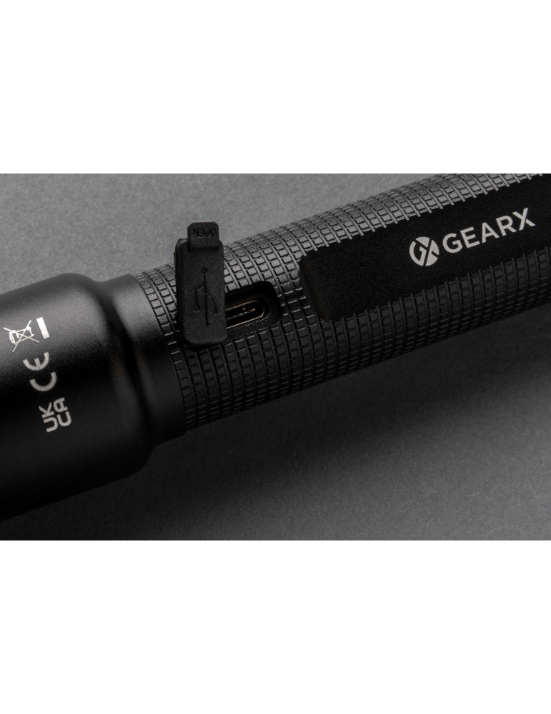 Torche GearX 10 W 800 lm en alu RCS personnalisable