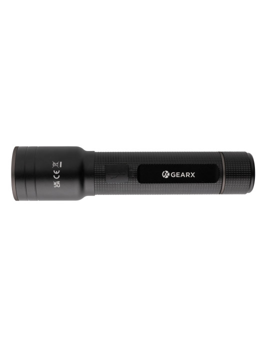 Torche GearX 1 500 lm rechargeable en alu RCS personnalisable