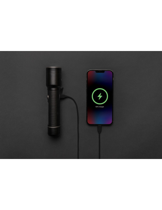 Torche GearX 1 500 lm rechargeable en alu RCS personnalisable