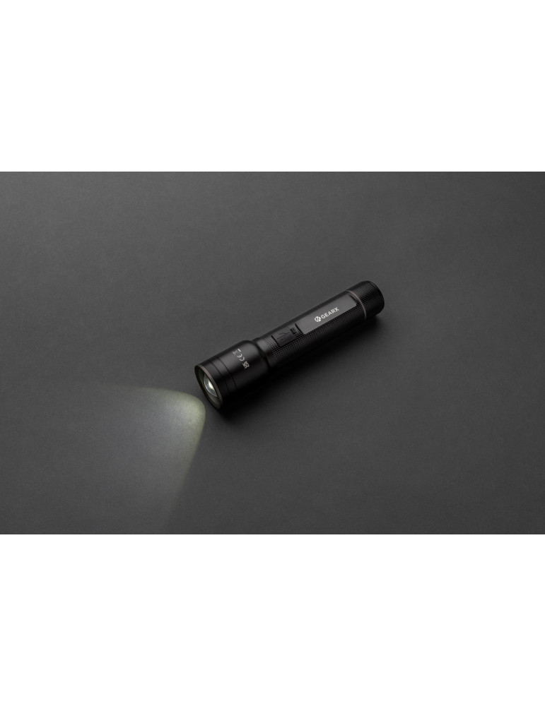 Torche GearX 1 500 lm rechargeable en alu RCS personnalisable