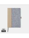 Carnet A5 Vinga Albon feutre recyclé GRS 160 pages personnalisable