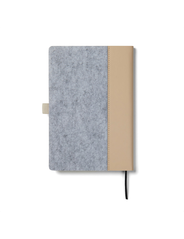Carnet A5 Vinga Albon feutre recyclé GRS 160 pages personnalisable