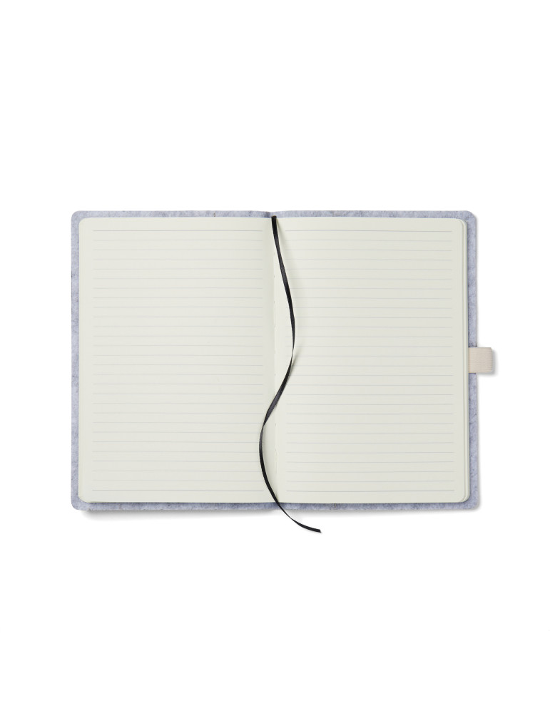 Carnet A5 Vinga Albon feutre recyclé GRS 160 pages personnalisable