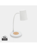 Lampe Zenara avec chargeur sans fil 15 W personnalisable