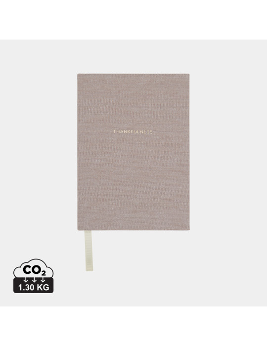 Journal A5 Vinga Thankfulness papier recyclé GRS personnalisable