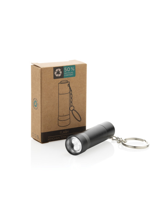 Porte-clés torche Flash en aluminium RCS personnalisable
