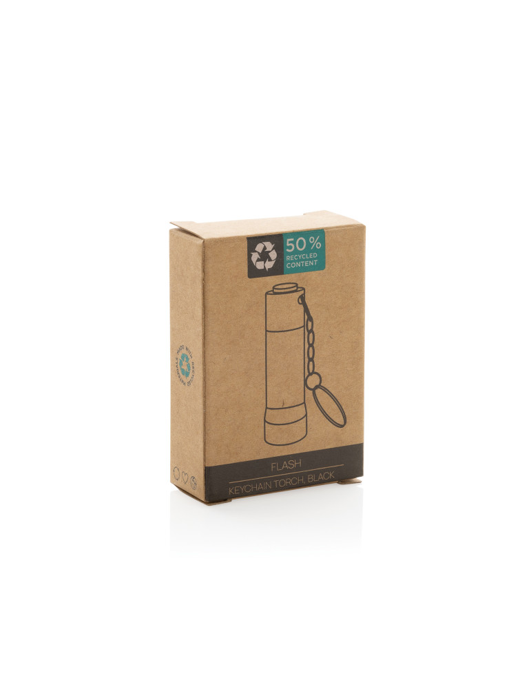 Porte-clés torche Flash en aluminium RCS personnalisable