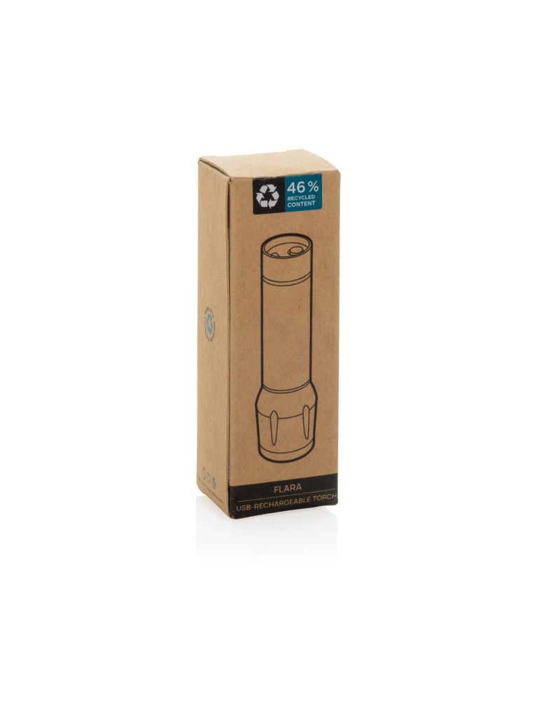 Lampe Flara 80 lm rechargeable en ABS RCS personnalisable