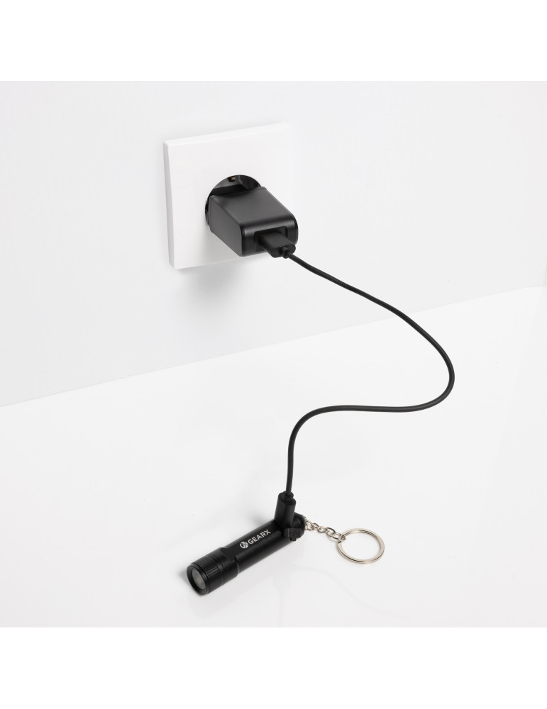 Porte-clés torche GearX rechargeable 120 lm personnalisable