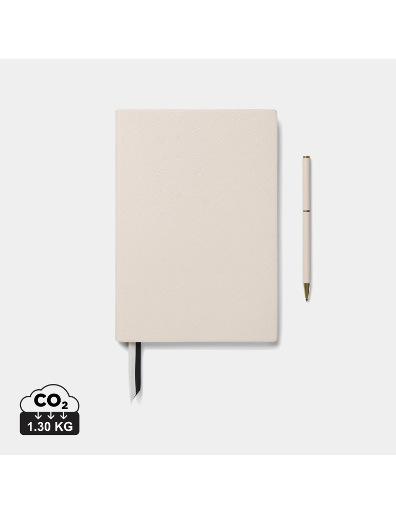 Coffret d’écriture Vinga Arlo carnet A5 et stylo RCS personnalisable