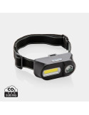 Lampe frontale LED et COB double éclairage personnalisable