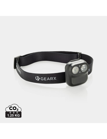 Lampe frontale GearX 500 lm à capteur RCS personnalisable