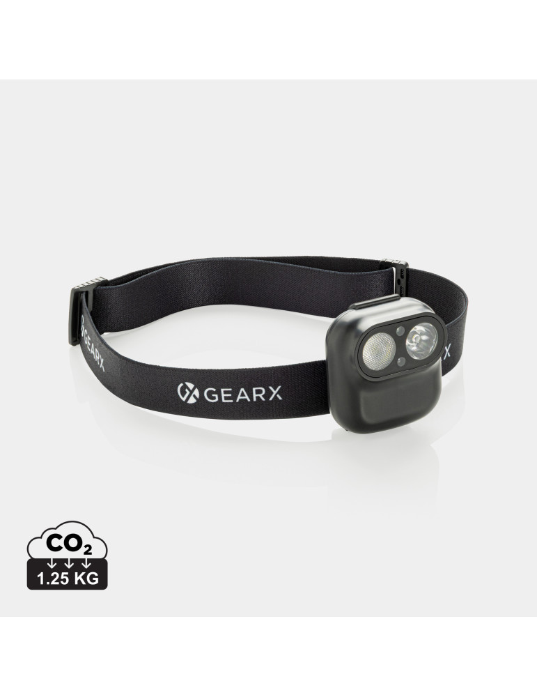 Lampe frontale GearX 500 lm à capteur RCS personnalisable