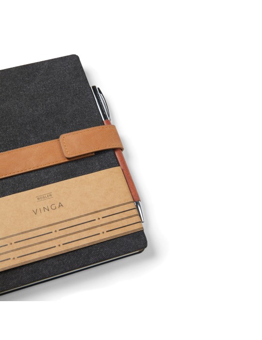 Carnet A5 Vinga Bosler à fermeture magnétique RCS personnalisable