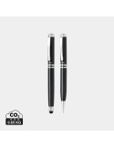 Set stylos Swiss Peak Exécutif avec pochette personnalisable