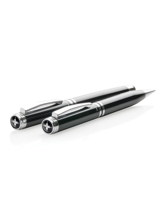 Set stylos Swiss Peak Exécutif avec pochette personnalisable