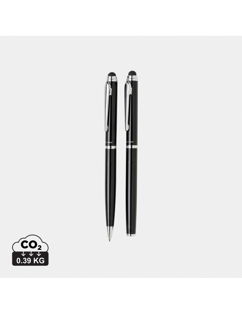 Set stylos Swiss Peak Deluxe en tube personnalisable