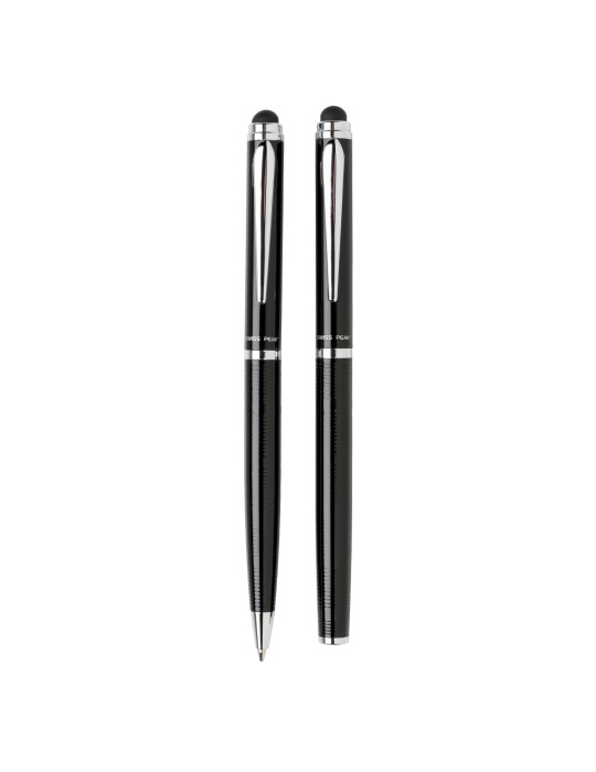 Set stylos Swiss Peak Deluxe en tube personnalisable