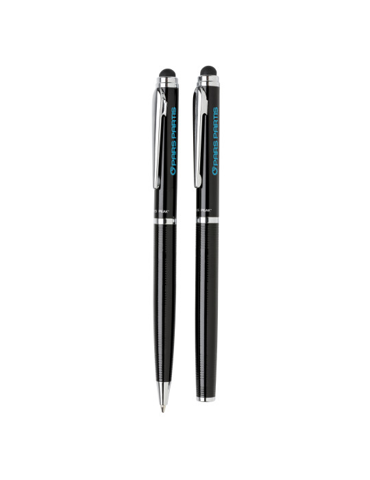 Set stylos Swiss Peak Deluxe en tube personnalisable