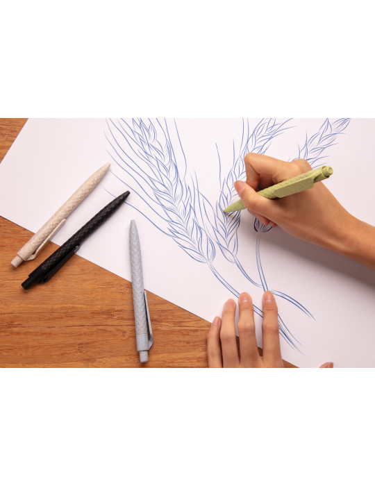 Stylo en fibre de paille de blé et ABS personnalisable