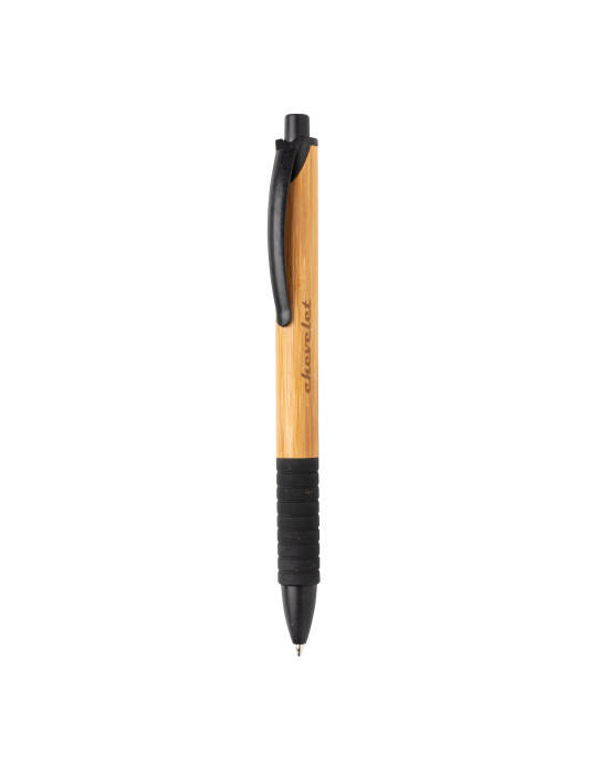 Stylo bambou et fibre de paille personnalisable