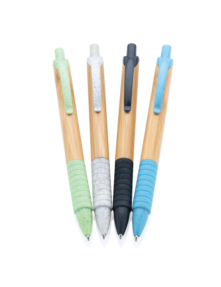 Stylo bambou et fibre de paille personnalisable