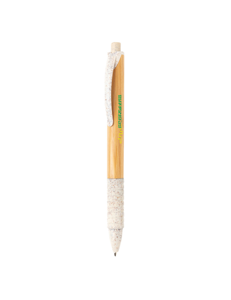 Stylo bambou et fibre de paille personnalisable
