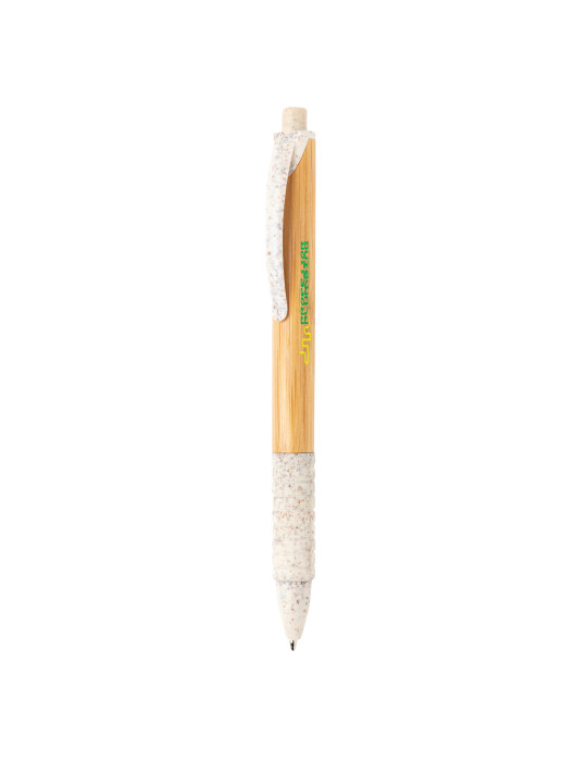 Stylo bambou et fibre de paille personnalisable
