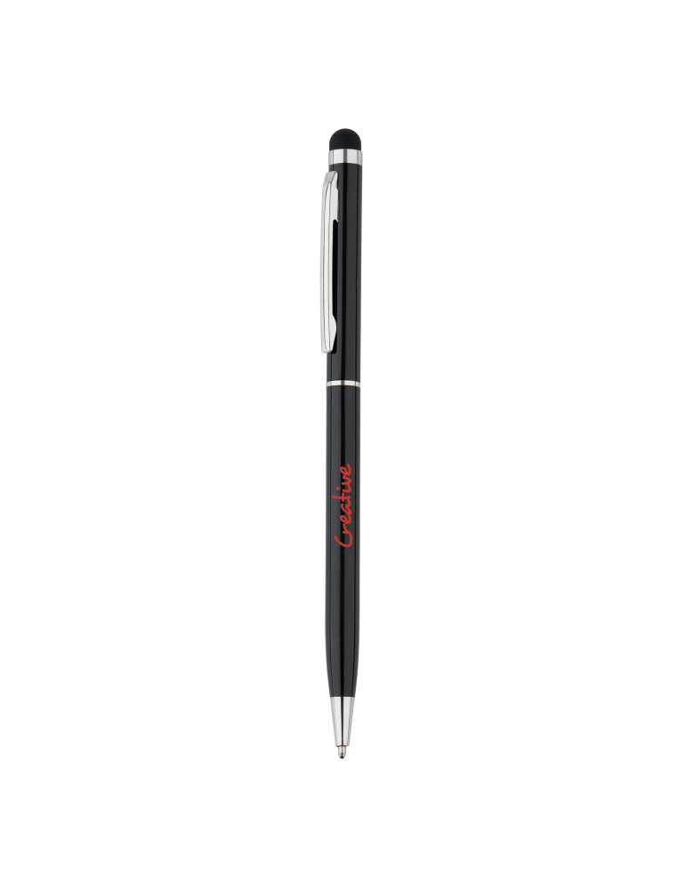 Stylo-stylet fin en aluminium personnalisable