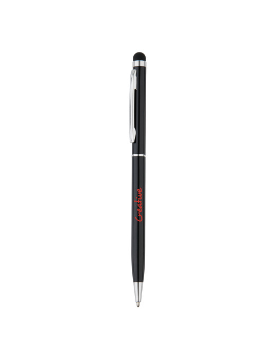 Stylo-stylet fin en aluminium personnalisable