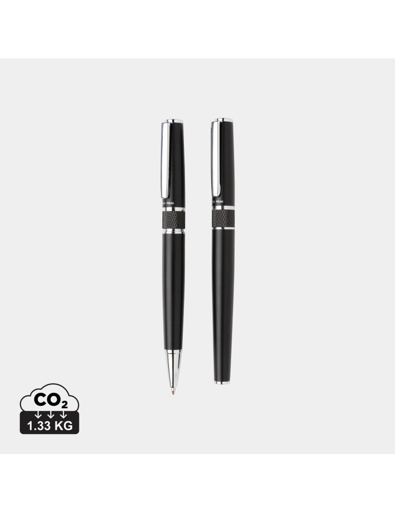 Set Swiss Peak roller et stylo métal personnalisable