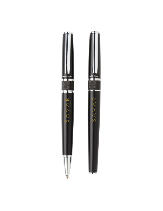 Set Swiss Peak roller et stylo métal personnalisable