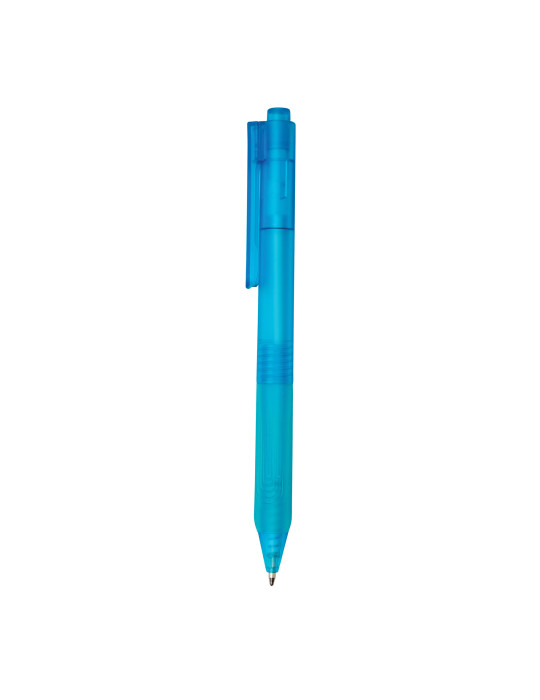 Stylo X9 givré avec grip silicone personnalisable