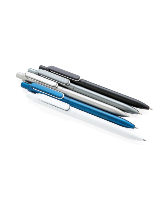 Stylo X6 à finition métallique et clip métal personnalisable