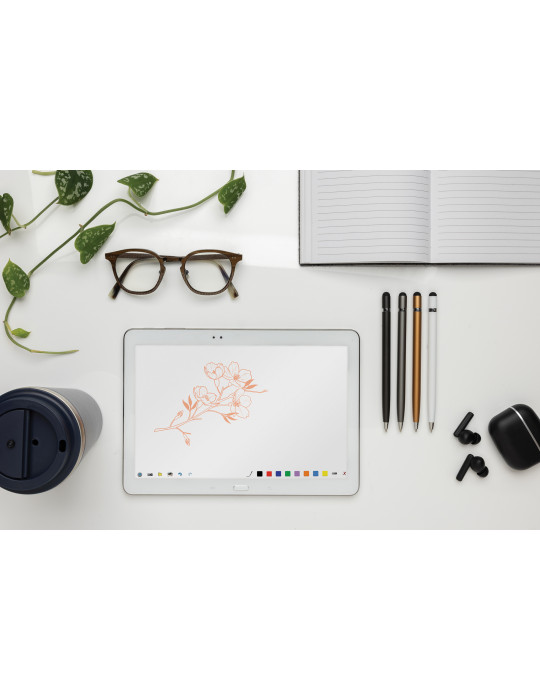 Stylo-stylet métal au design épuré personnalisable