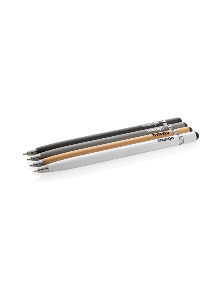 Stylo-stylet métal au design épuré personnalisable